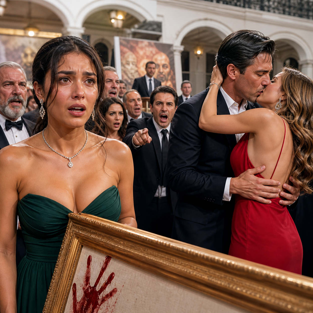 Mi Esposo Besó a Su Amante en una Subasta de 700 Millones, Pero No Sabía Que el Cuadro Que Me Acusó de Robar Tenía Mi Sangre